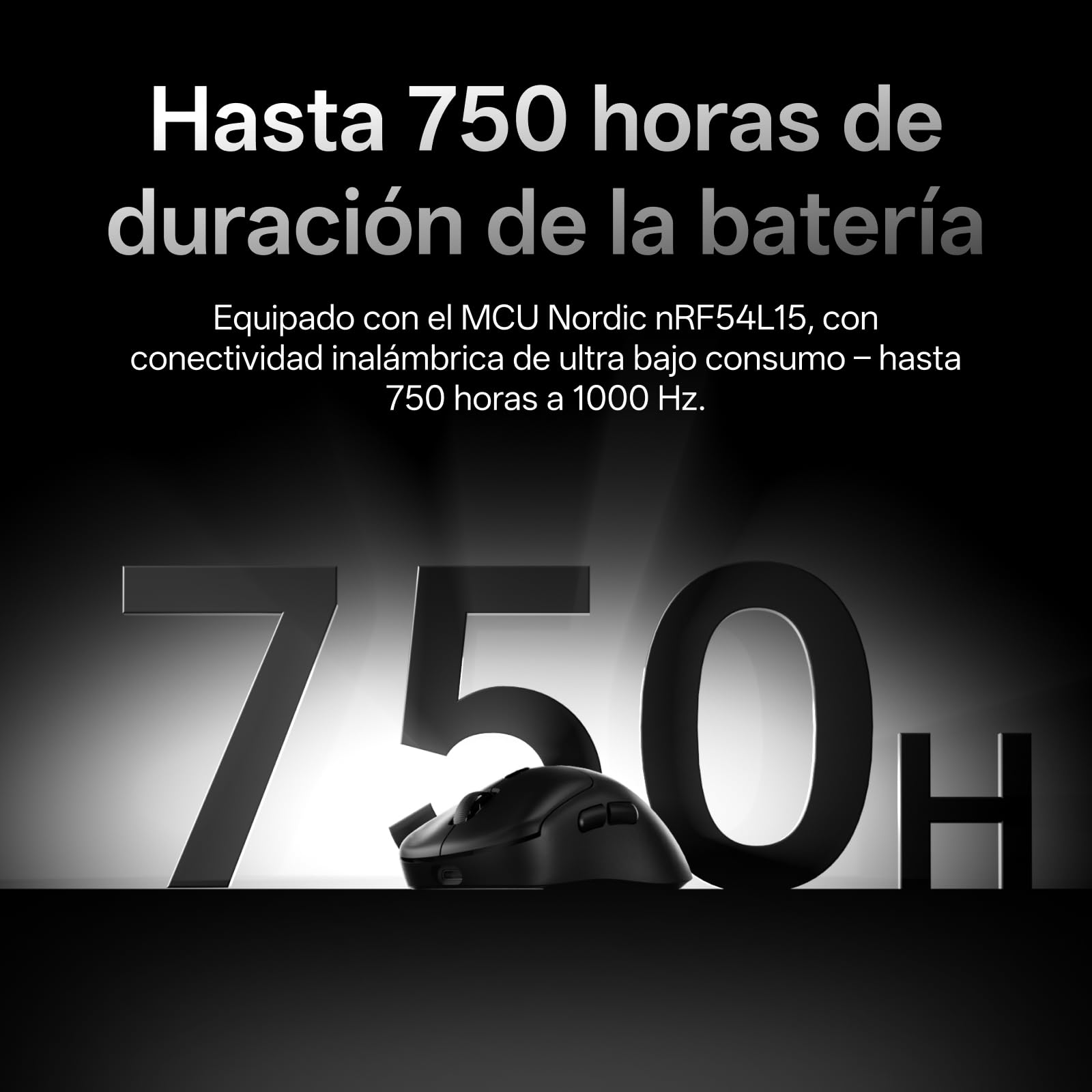 Rapoo VT3 MAX Gen-2 Ratón Gaming Inalámbrico, Sensor Paw 3950 Ultimate, 30000DPI, Verdadero Sondeo de 8000 Hz, Ultraligero 53g, Batería de hasta 750h, Interruptor Óptico 120M, 10 Botones Programables