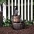 Alpine Corporation Barrel Waterfall Fountain and Tiered Column Tabletop Fountain with Candles