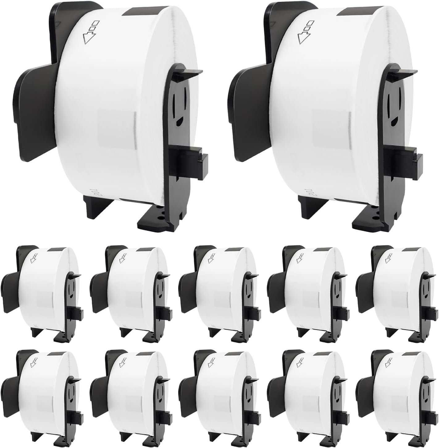 Compatible Address Labels Replacement for Brother DK-11201/DK-1201 (1.1" X 3.5”) Die-Cut All Purpose Shipping Barcode Label Use with Brother QL Label Printers 12 Rolls 4800 PCS