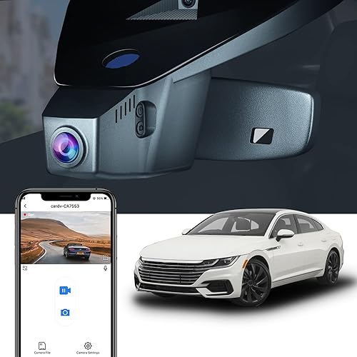 Miniatura 7 de Fitcamx Cámara de tablero delantera 4K  trasera 1080P adecuada para VW Arteon 2019 2020 2021 2022 2023 S SE SEL estilo de fábrica OEM video UHD de 2