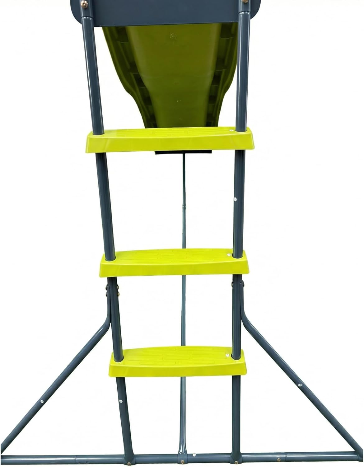 7.22Ft Kids Slide Freestanding with Metal Support, Playground Slide for Indoor Outdoor, Big Backyard Freestanding Plastic Water Slide Ages for Kids 3+, Easy Assembly (Green)