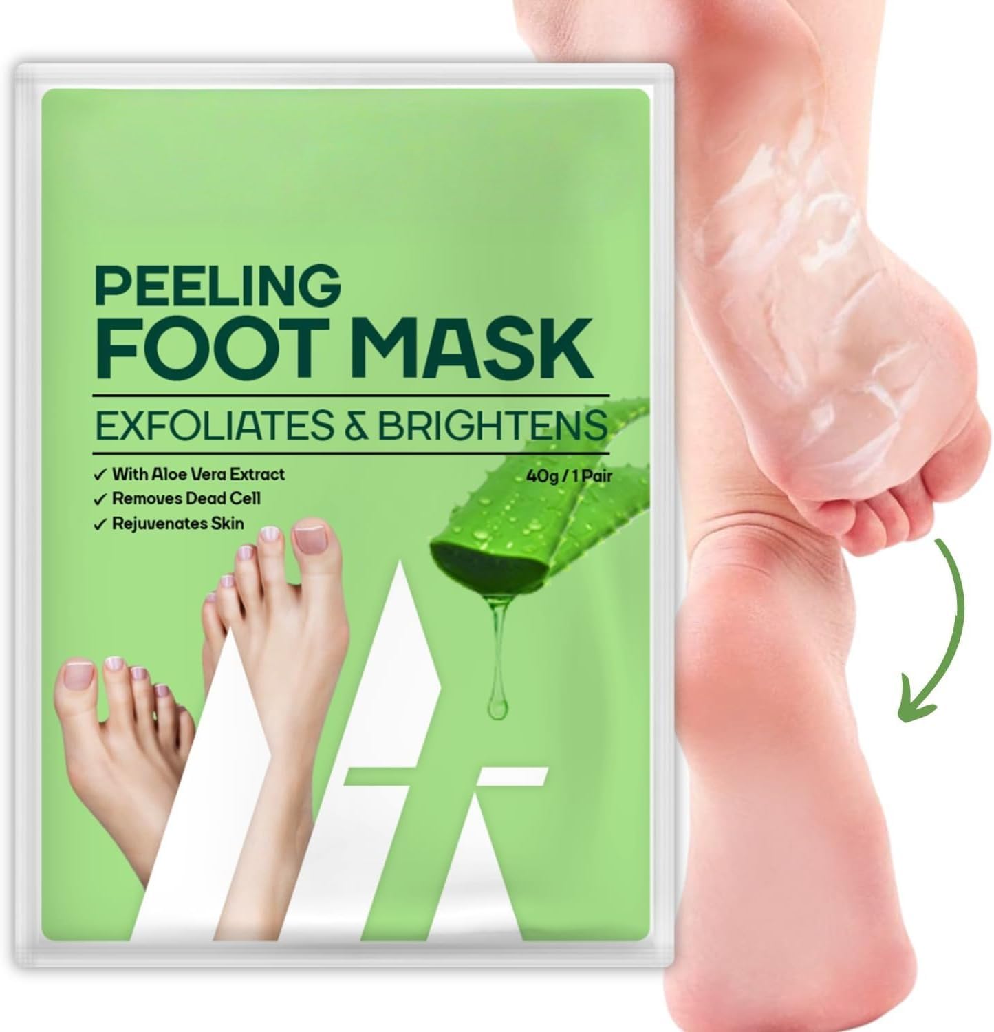 SM Peeling Masque de pied pour homme et femme 40 g 1 paire