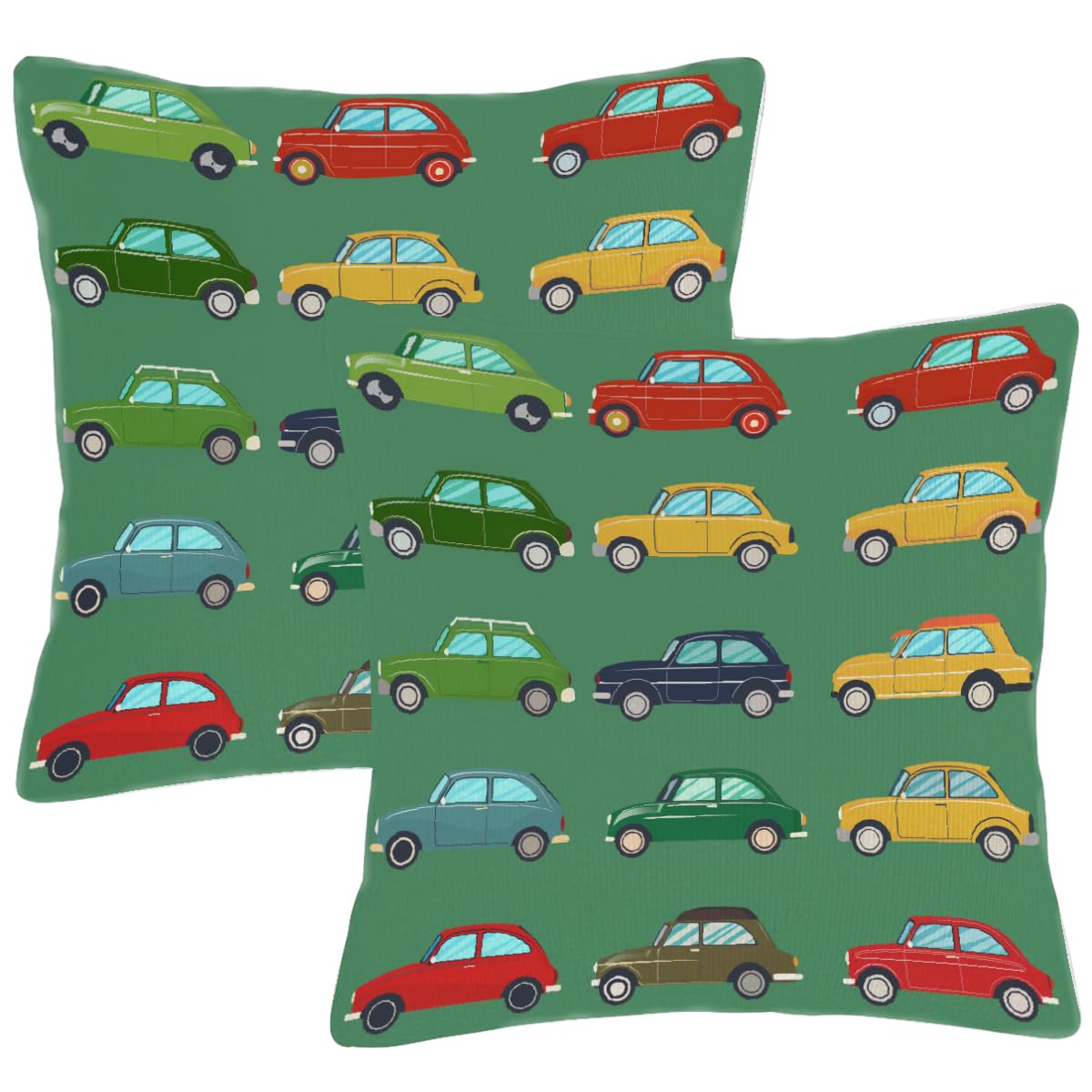 Housse de coussin pour intérieur de voiture dessin animé lot de 2