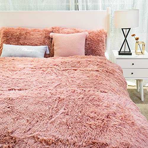 ブラッシュピンク布団カバーと枕カバーセット ブラッシュピンク布団カバーと枕カバーセット