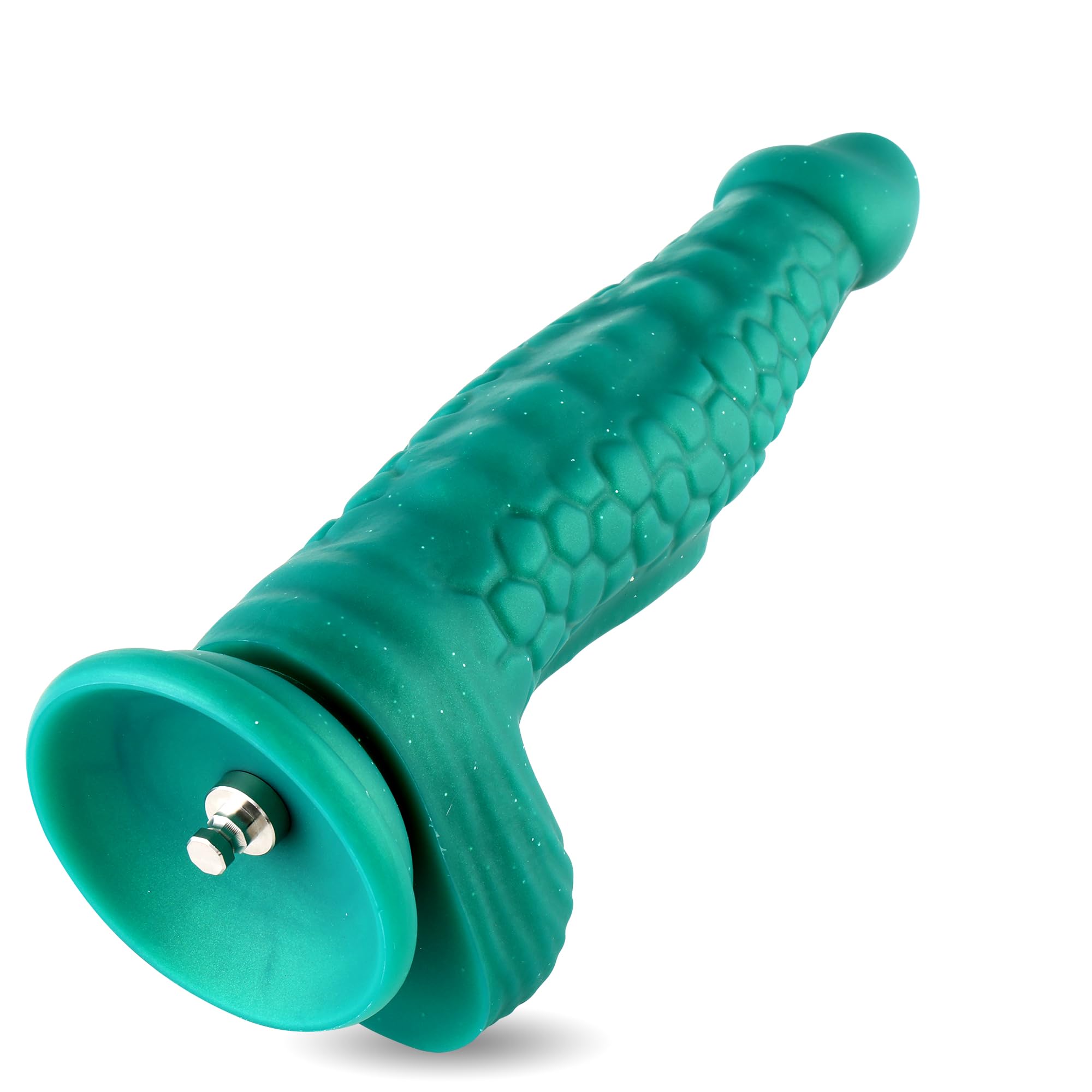 Hismith 9.85” Silicone Dildo with KlicLok System, 7.8” Insertable Length - 2.26 Max Width, Tapered Anal Sex Toy for Sex Machine: 9.85&#x201D; Silicone Dildo