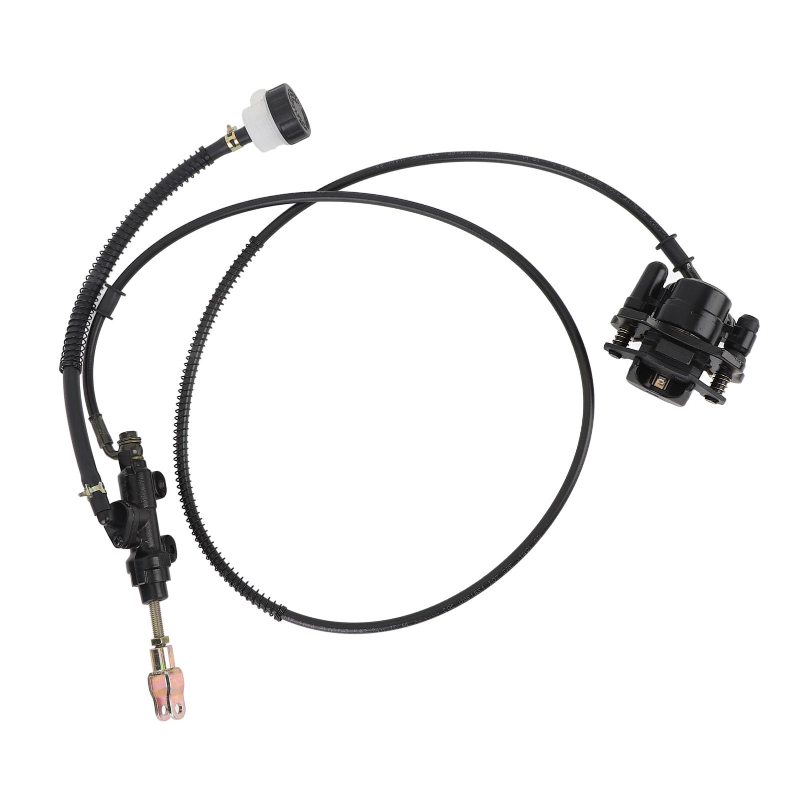 Generic Set di utensili per pinze freno a disco in lega di acciaio posteriore idraulico a disco con tubo da 1,5 m montaggio 64 mm 3 parti chiave per bici da kart ATV Quad Go