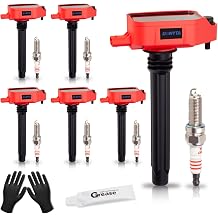 Set of 6 Upgraded UF807 Ignition Coil Pack | Iridium Spark Plugs