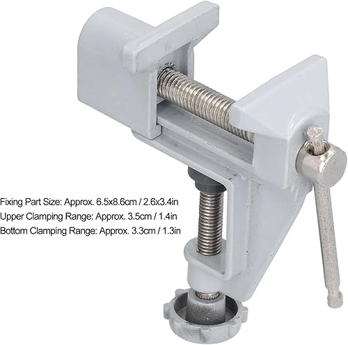 Miniatura 5 de Tornillo de mesa, herramienta de tornillo de banco y tubería, abrazadera multifuncional para mesa resistente, abrazadera de tornillo de banco para