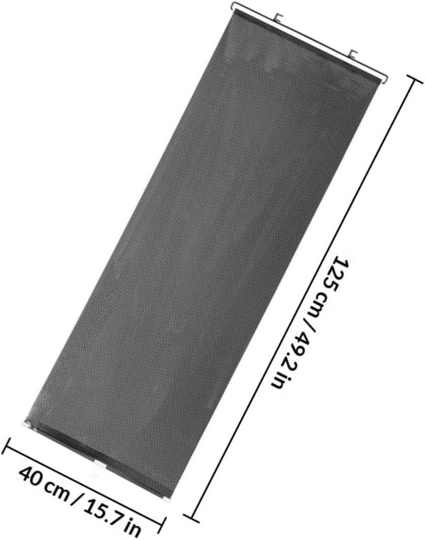 GANAZONO Retractable Car Sunshade 3pcs (40×125cm) Black Side Window Shades for Heat Insulation UV Protection Summer Auto Window Sun Blocking Curtains