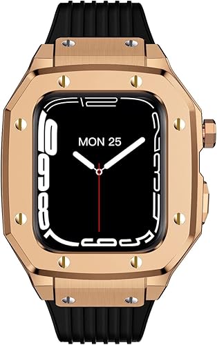 Miniatura 9 de TONECY Funda de aleación para Apple Watch Band Series 8 de 177 pulgadas 165 pulgadas 165 pulgadas kit de modificación de marco de metal accesorios