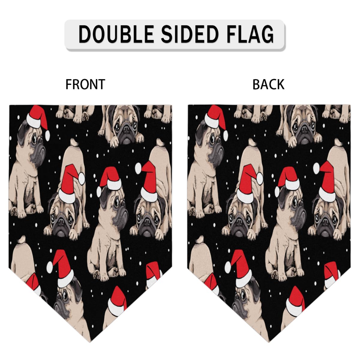 Weihnachts-Hundehaus-Flagge Aus Jute – Doppelseitig, Wetterfest, Mit Frohen Weihnachtsbäumen, Für Garten & Terrasse