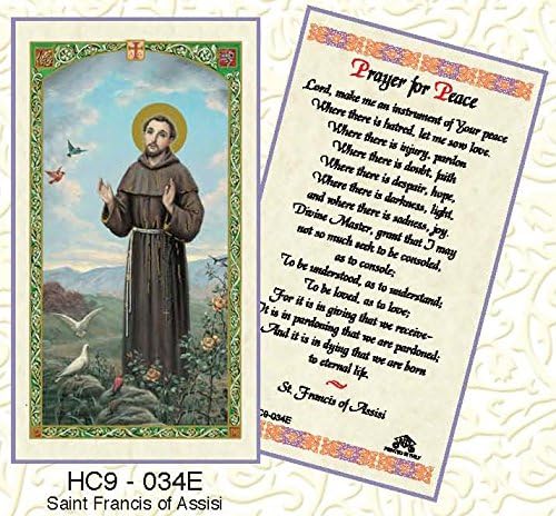 Amazon.com: St. Francis of Assisi Laminated Prayer Cards - Pack of 25 ...