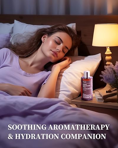 Miniatura 6 de Agua de lavanda, 8 onzas líquidas, agua floral de Lavandula Angustifolia búlgara, almohada de lavanda y espray de niebla de lino para ropa de cama,