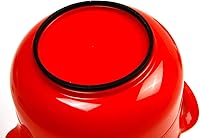 Vista 4 de Norpro 1020 , Red, Mixing Bowls, Set of 3, 4.5" x 8.75" x 6.75" / 11.5cm x 22cm x 17cm