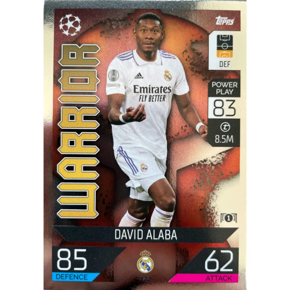 #122 David Alaba Madrid Topps Match Attax 2023