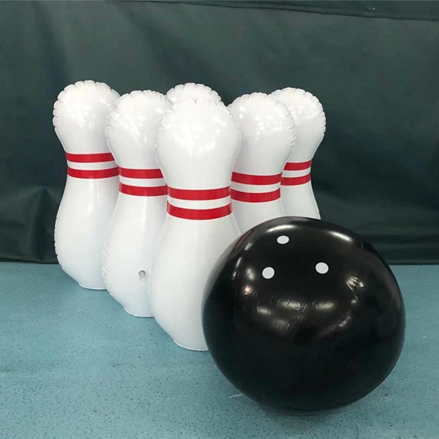 Set Giant Inflatable Bowling 6 Huge Pins 1 for