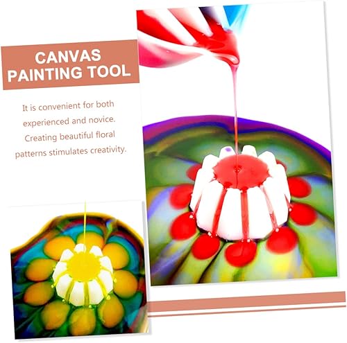 Miniatura 9 de COHEALI 6 unids silicona verter taza verter suministros de pintura Herramientas Floral verter Copa Divisores Verter Pintura Pintura Tazas de pintura