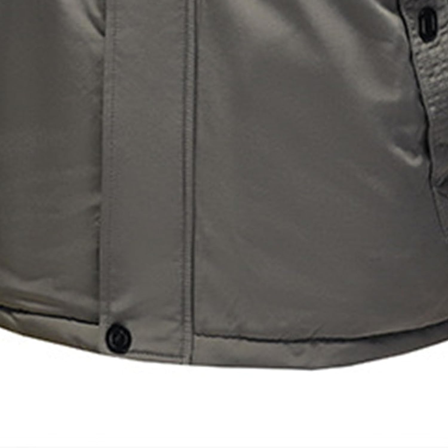 DGKaxiyaHM Men's Casual Military Parker Coat Long Sleeve Outerwear With Hood Thicken Waterproof Warm Bomber Jacket (6X-Large,Khaki)