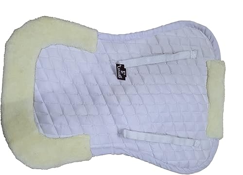 Miniatura 3 de Half Saddle Pad Half Pad White Fleece Half Pad Equipo de equitación ecuestre y accesorios