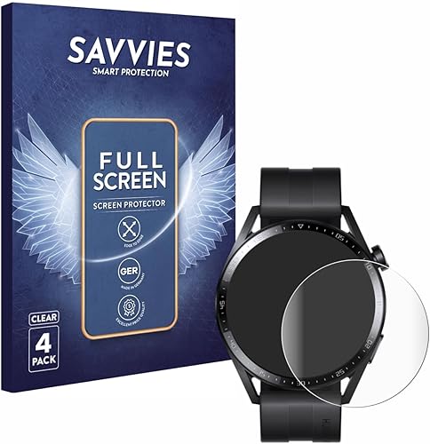 Miniatura 2 de 4 protectores de pantalla completa para Huawei Watch GT 3 (1.811 in), protector de pantalla 3D curvado [borde a borde, a prueba de arañazos, ultra