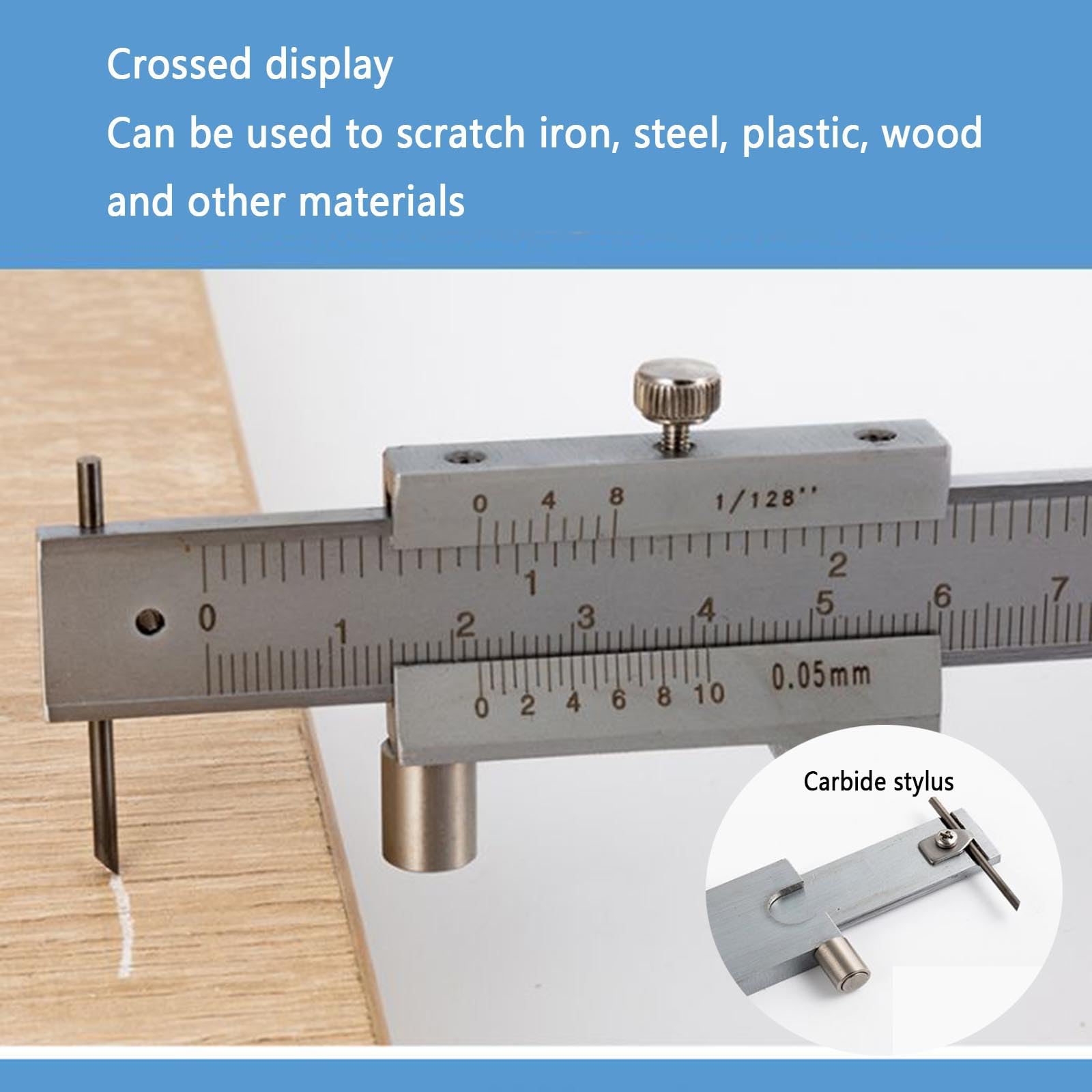 Pies De Rey Vernier Digital Calibrador Profesional Stainless Hardened Precisión Medición Dimensional Con Ruedas Auxiliares Marcaje Conversión Sistemas Métrico Imperial (0-500MM 0.05mm)