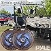 Pyle 6.5 Inch Marine Speakers - 2 Way IP44 Waterproof and Weather Resistant Outdoor Audio Stereo Sound System with Built-in Led Lights, 240 Watt Power and Low Profile Design - 1 Pair - PLMRLE64DK