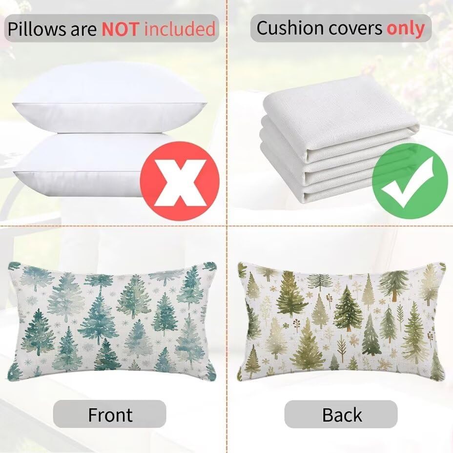 Housses de coussin extérieur imperméables rectangulaires 50x70 blanc lin - 5