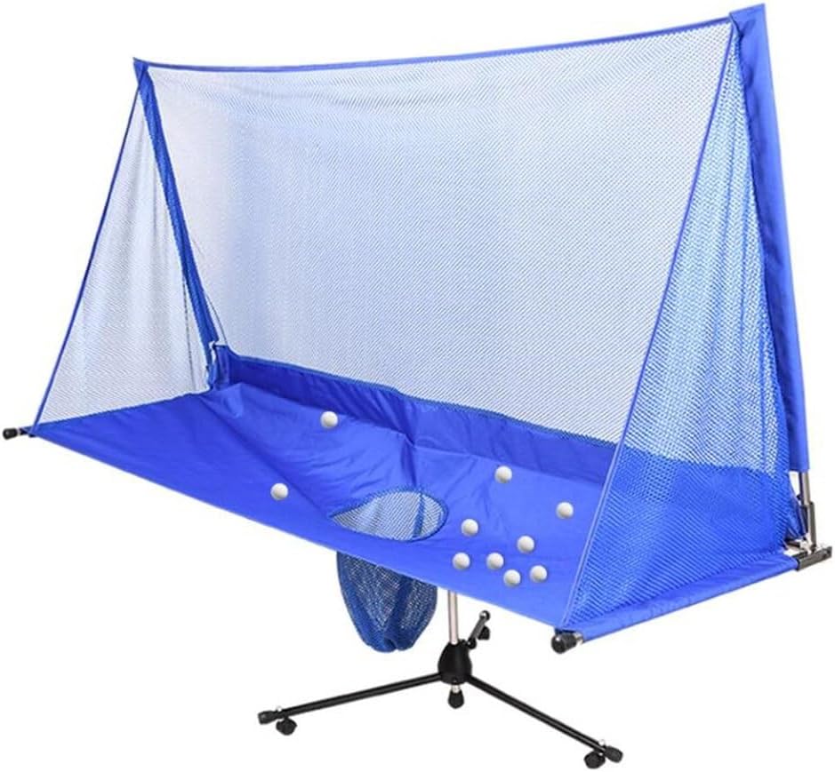 Table Tennis Ball Catch Net Table Tennis Ball Catch Net,Foldable Ping Pong Practice Net Collection Net for Ping Pong Robots for Family Leisure Entertainment and Competi,Blue-200x65x148cm