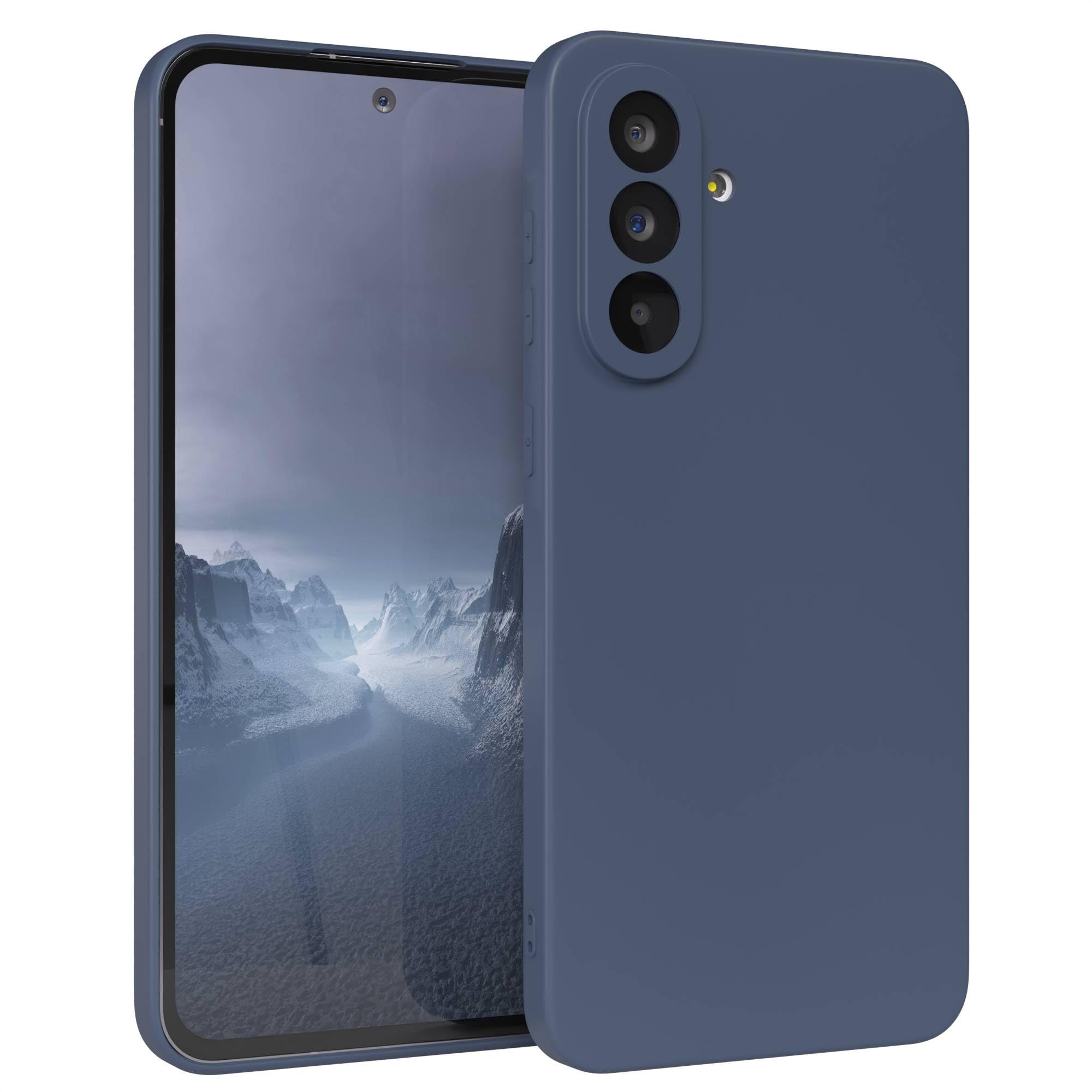 EAZY CASE - Silikonhülle für Samsung Galaxy A56 5G Hülle Silikon Case weich stoßfeste Handyhülle Schutzhülle mit Kameraschutz Dünn Premium Schutz Cover TPU Phone Bumper in Blau Petrol