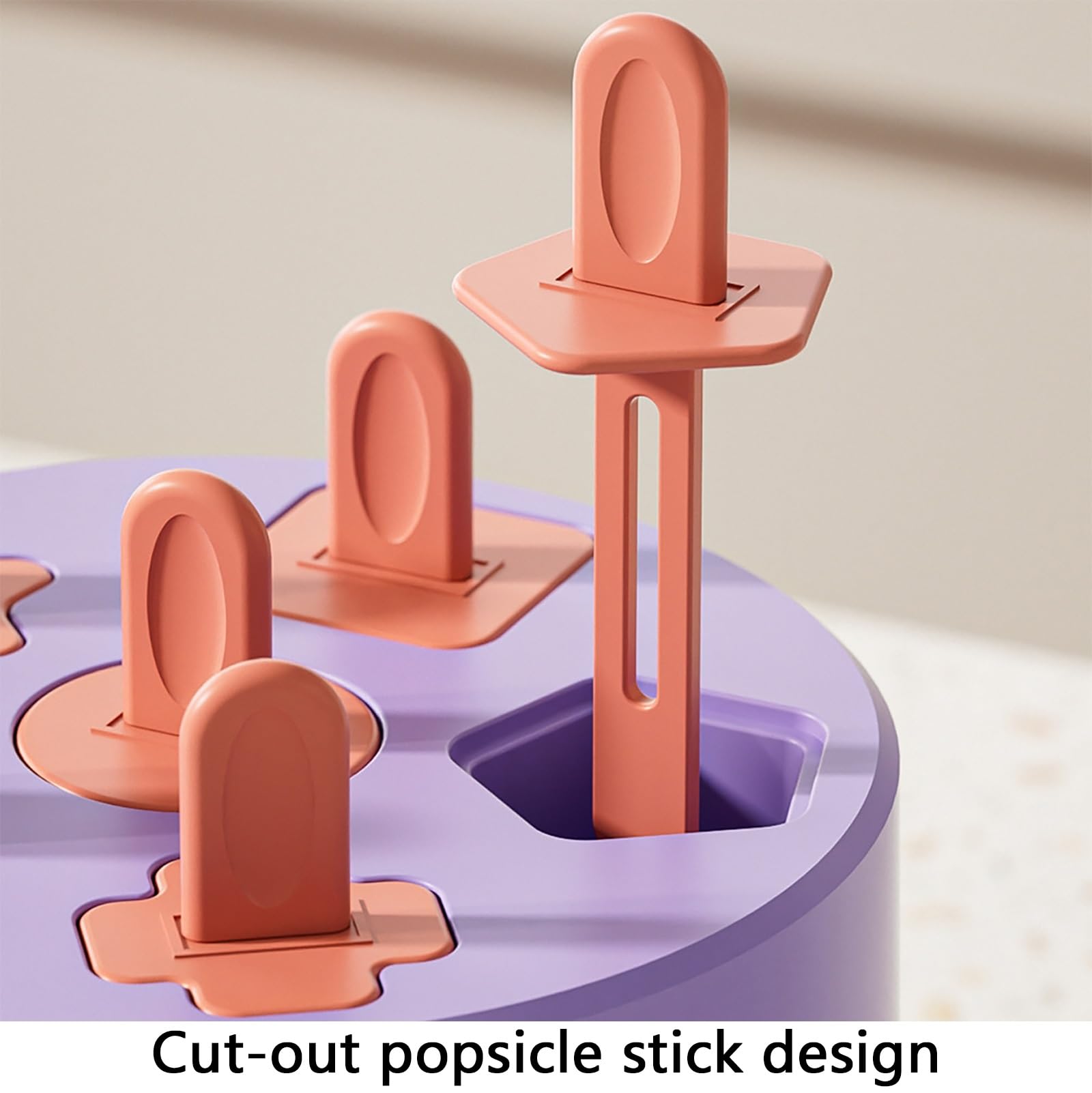 Molde para Helados, Moldes Helado, con Caja de Almacenamiento | Seguro y Reutilizable, Fácil de Desmoldar, para Helados Caseros(Green)