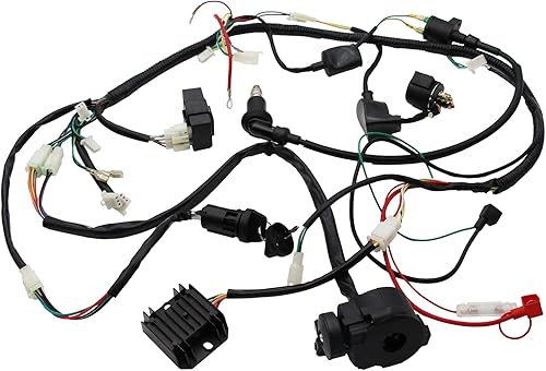 Arnés de cableado para buggy Loom Gy6 Motor 125 150cc Quad ATV arranque eléctrico bujía Go Kart Gokart Buggy