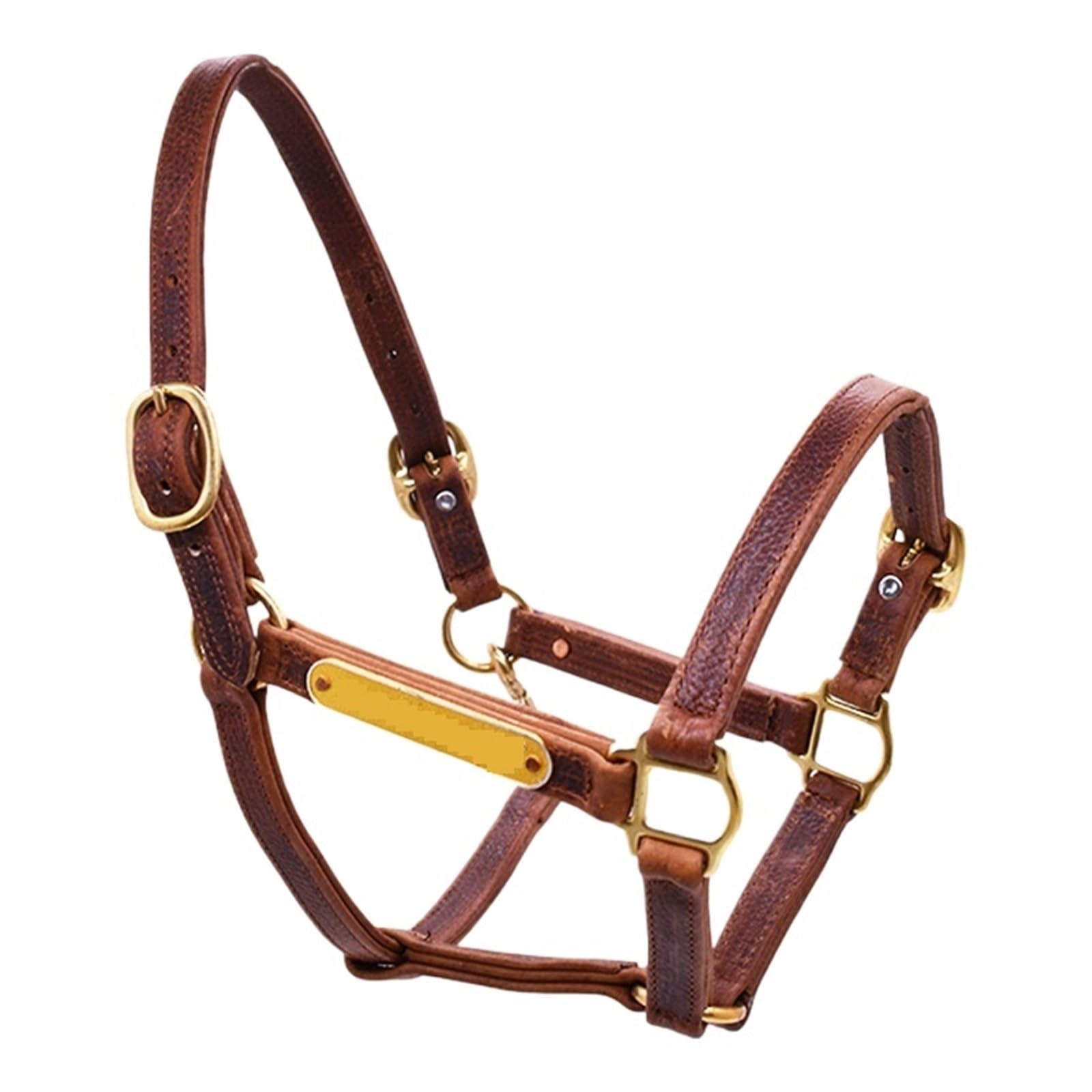 Brida y riendas for Caballos Collares for Cabeza de Caballo Equipo for Caballos Cabestro de Cuero for Caballos para Caballos(XL-Full)