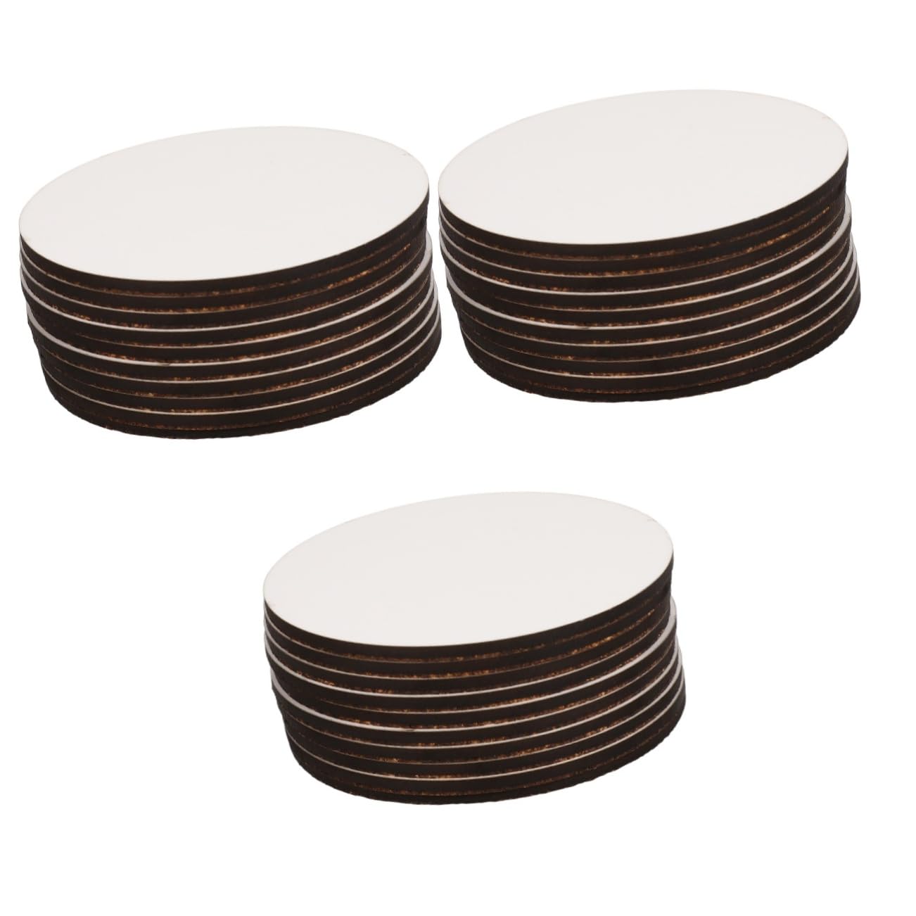 Sous-verre de sublimation blanche en bois vierge pour tasse et verre lot de 30