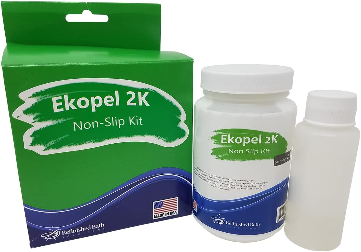 Ekopel 2K Non Slip Refinishing Kit Odorless DIY Tub and Shower No