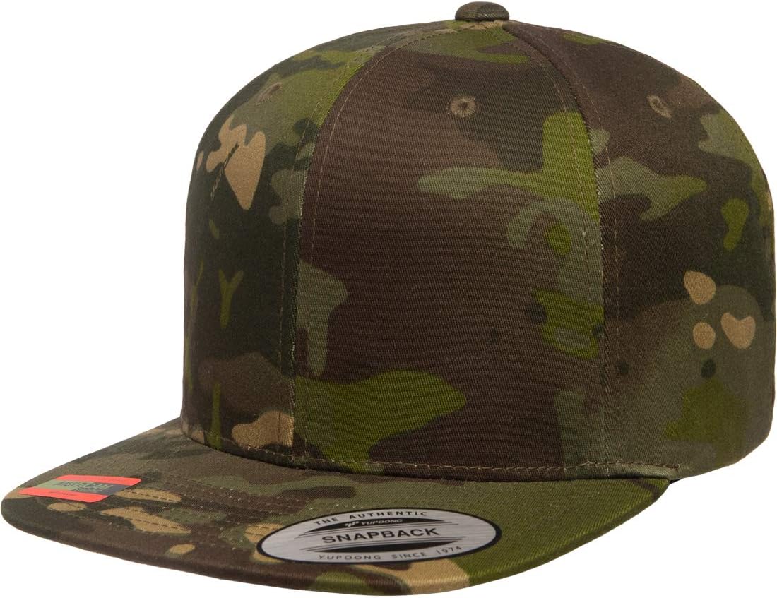 6-Panel Structured Flat Visor Classic Snapback (6089)