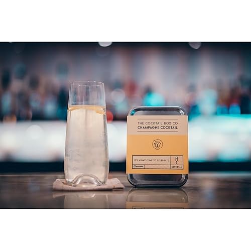 Miniatura 3 de The Cocktail Box Co - Kit de cóctel de champán  Haz regalos de cócteles hechos a mano de primera calidad para él o ella - 2 kits