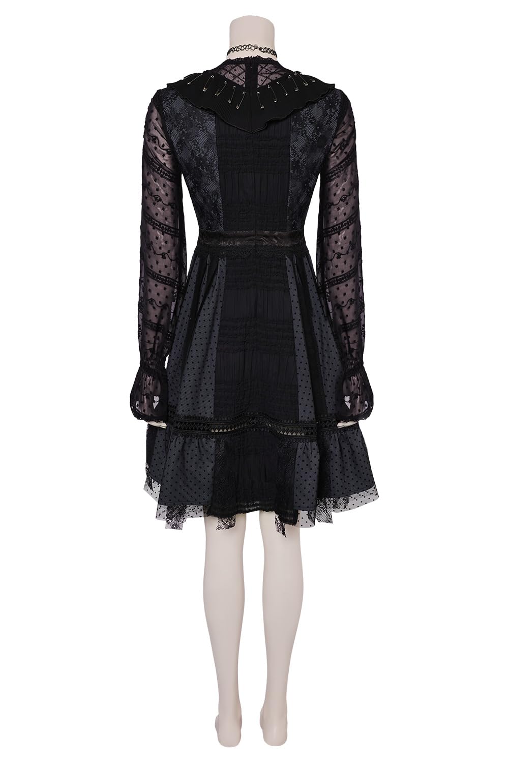 Lydia Deetz - Costume da cosplay da donna Beetle Lydia, nero, per Halloween, carnevale, set per adulti