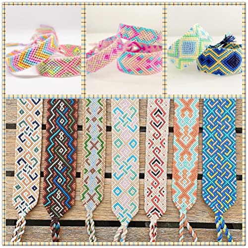 660Pcs Friendship Bracelet String Kit With Storage Box, Embroidery Floss Kit Include 110 Colors Embroidery Thread, 500 Beads, 50 Cross Stitch Tools For Hand Embroidery Knitting Sewing Floss Bobbins #TOP3