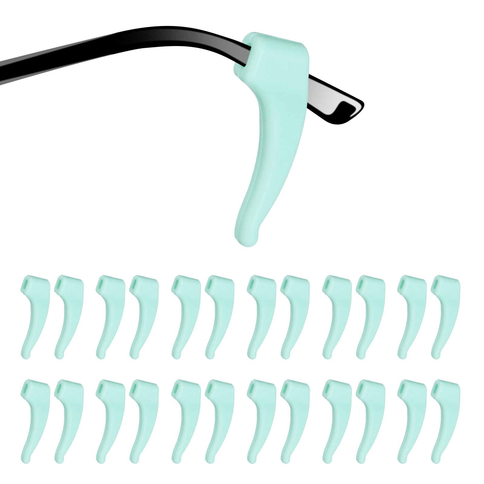 HARFINGTON Anti-Slip Glasses Ear Grip Silicone Elastic Ear Hook Eyewear Retainer Temple Tips Sleeve Retainers for Glasses