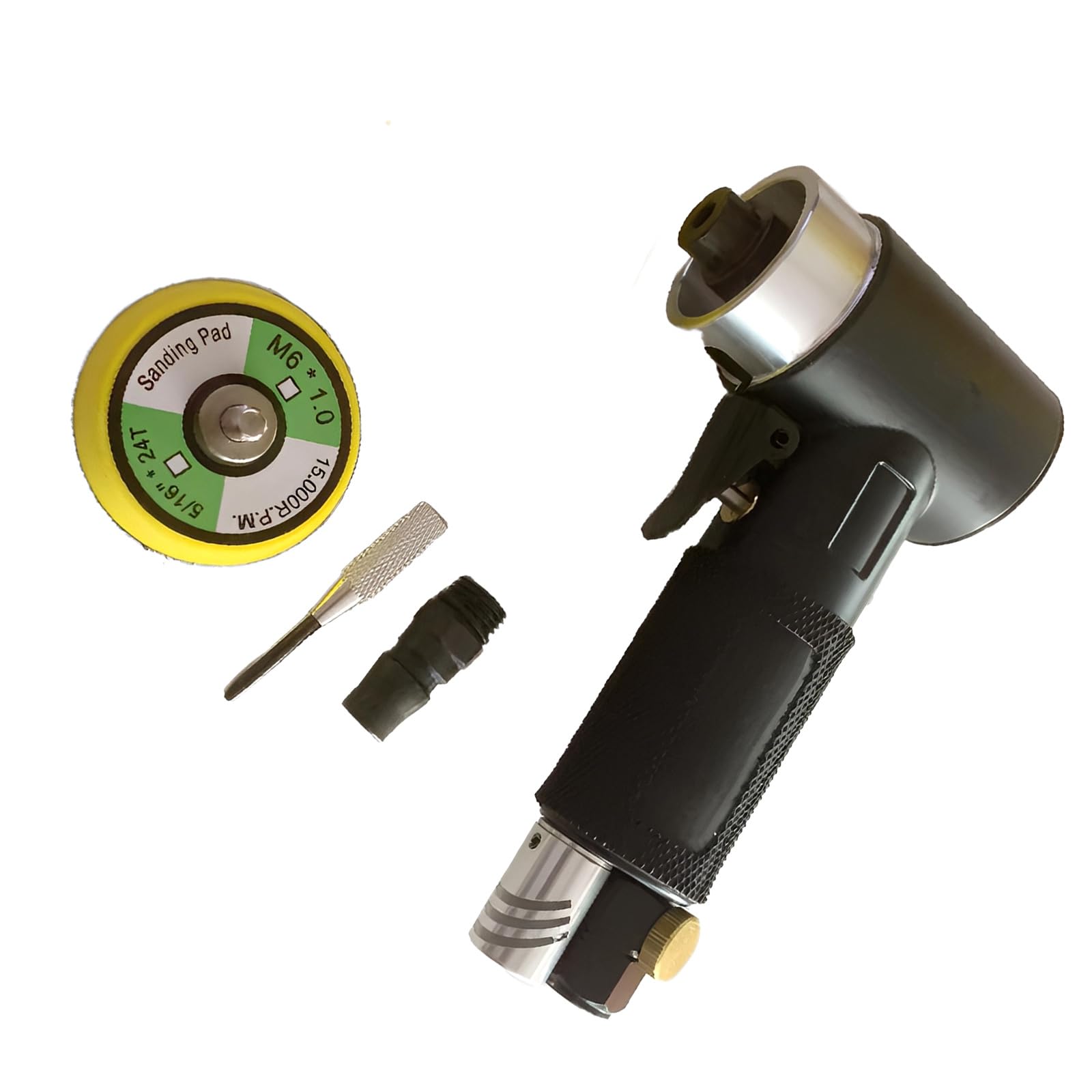 Zxfdsfdbnm Black Straight Cente Accuracy 2 Inch Air Powered Polisher Low Noise Sander Engineered For Front Preparation And Wax Application High Speed Buffer