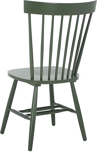 Miniatura 9 de SAFAVIEH Home Collection Parker - Juego de 2 sillas de comedor de madera maciza con husillo Windsor verde polvoriento Verde (Dusty Green),Roble