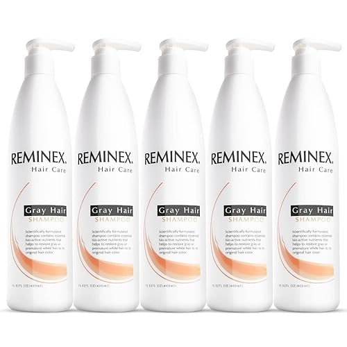 Miniatura 6 de reminex anti gris champú para cabelloTratamiento patentado impregnado con aceite de argán ayudar a restaurar gris y blanco pelo para su color
