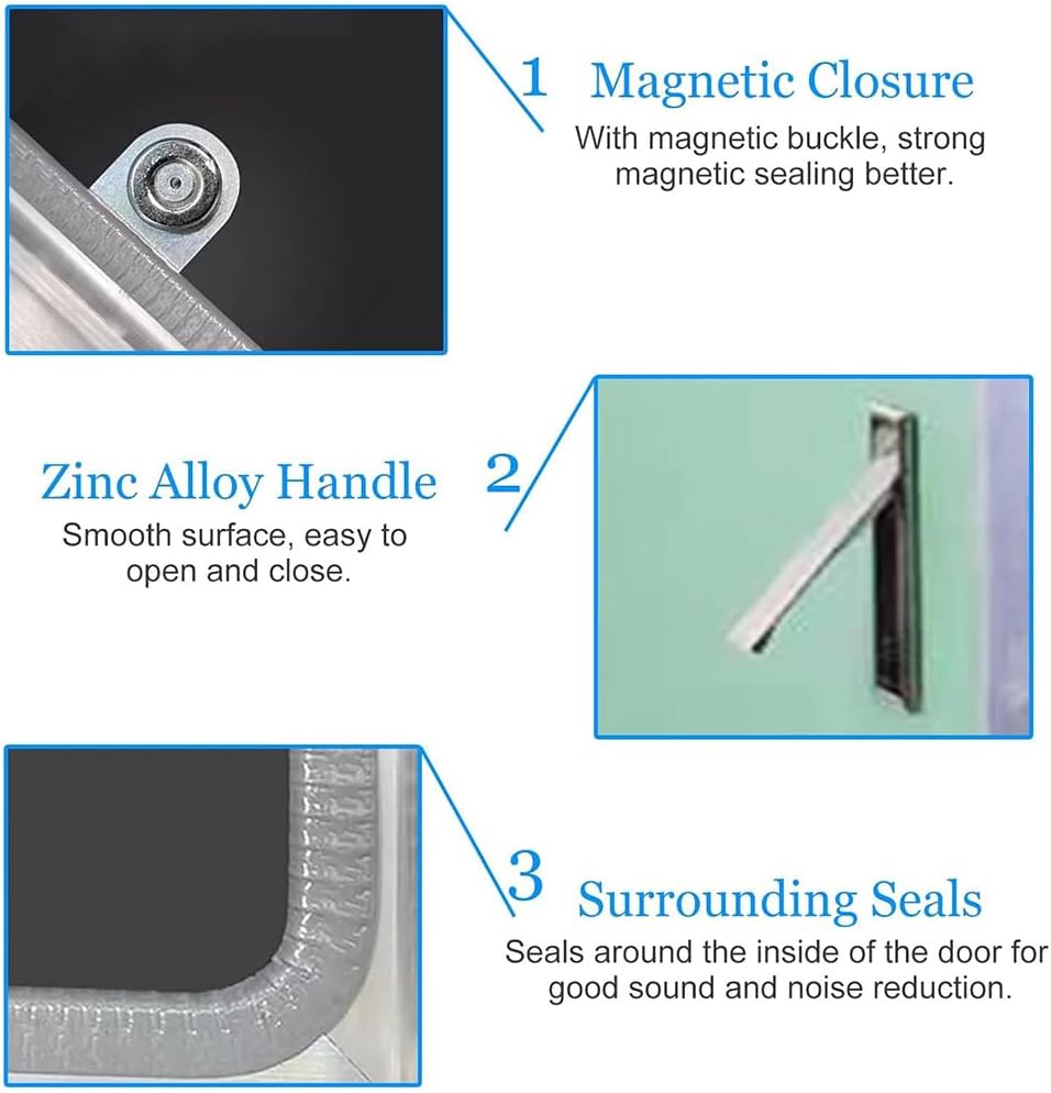 Plumbing Access Panel, Heavy Duty Metal Access Panel for Drywall, Thickened Aluminum Alloy Wall Hole Cover Plate, for Plumbing & Electrical Cables,90 * 200cm