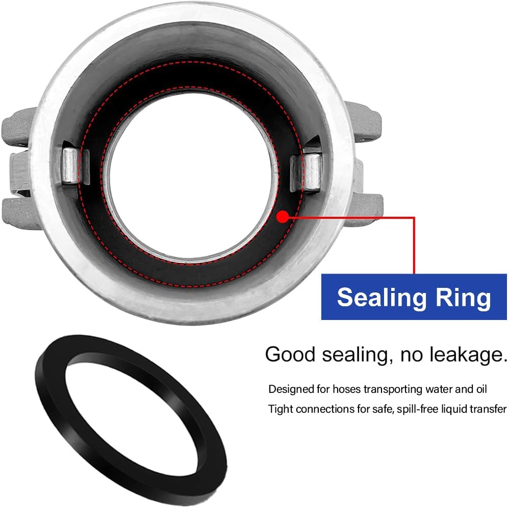 Camlock Fitting Type DA, 3" Female Camlock x 2" Male Camlock, Coupling Reducer Adapter, Cam and Groove Hose Fitting (3" Female to 2" Male))