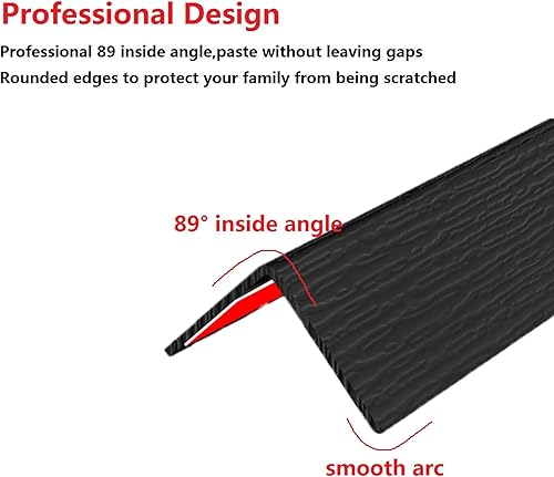 Miniatura 3 de Apoctsddo Protector de esquina de pared, protectores de esquina autoadhesivos, 1.58 pulgadas de ancho x 35.4 pulgadas de largo, protector de bordes