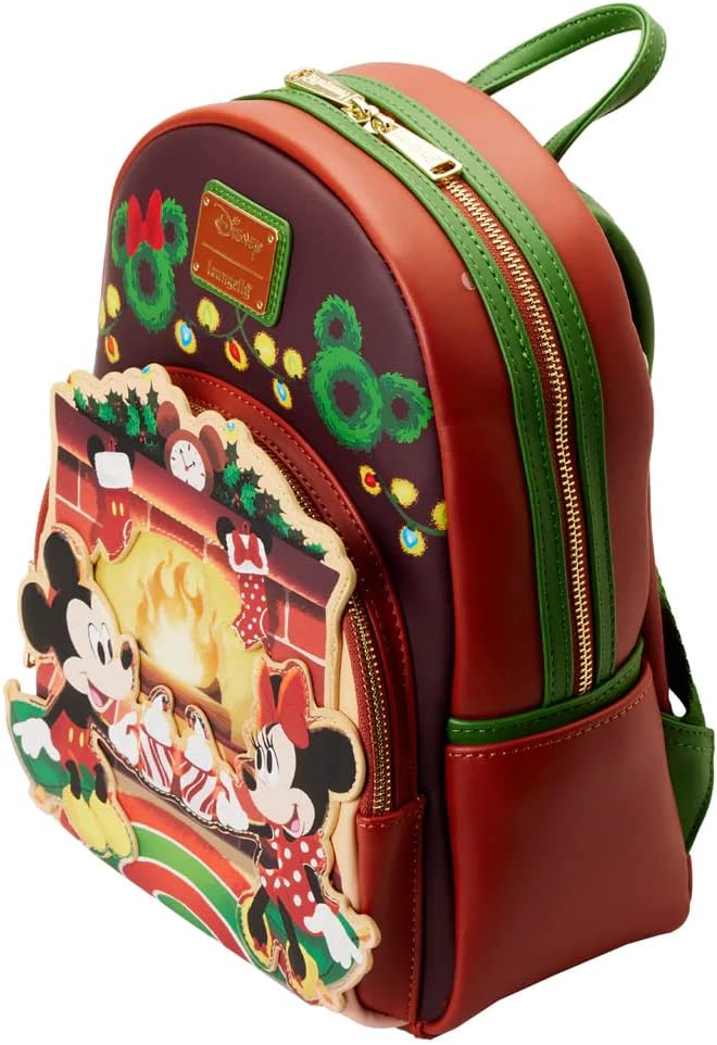 Loungefly Disney Mickey & Minnie Mouse Hot Cocoa Fire Place Women's Mini Backpack