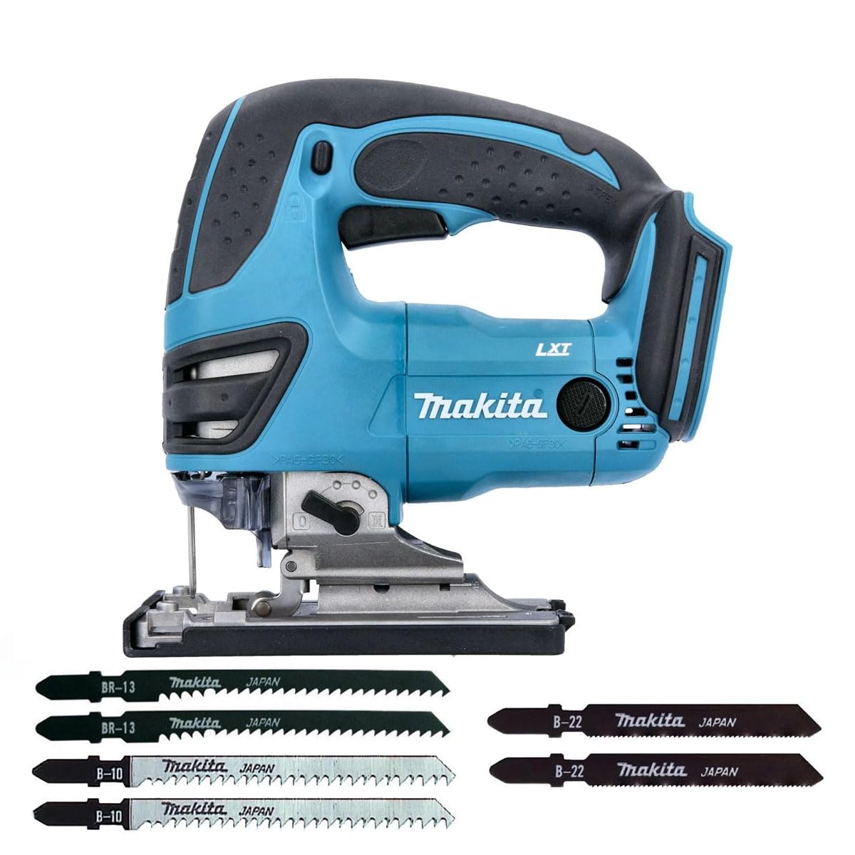 Makita Light Djv180zx 18V Lxt Pendulum Jigsaw With 12 Blades (Body Only) Mak-Djv180zx