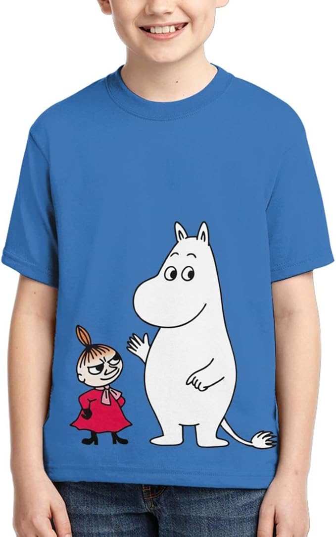 Amazon Co Jp ムーミン 2 おしゃれ 青少年 カジュアル カップル 半袖 3dプリント Tシャツ 吸水速乾 Tシャツ 無地 クルーネック トップス 子供服 夏服 ティーシャツ スポーツ 爽快 Tシャツ ファッション
