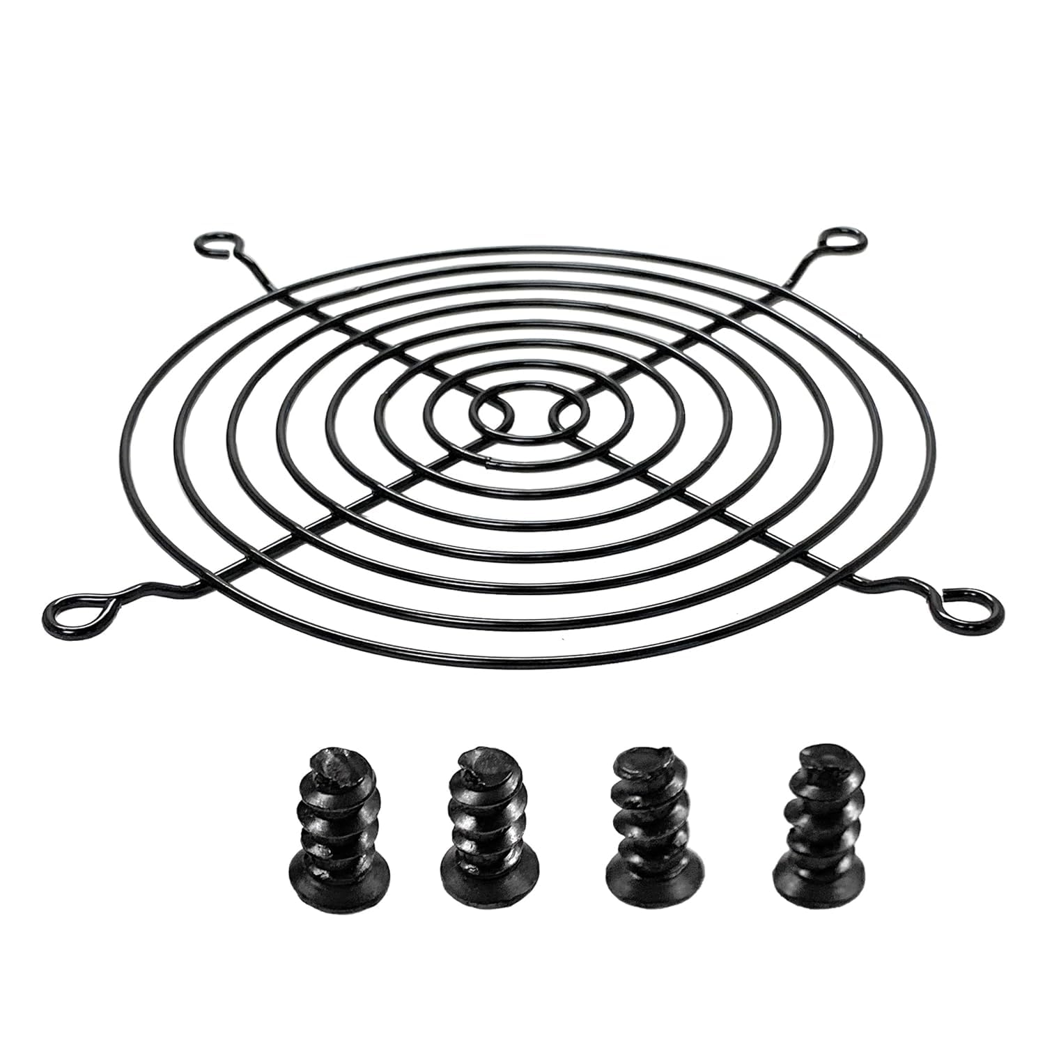 Griglie per ventilatore PC 120 mm, griglia per ventilatori, protezione dei ventilatori per computer, griglia per ventola di raffreddamento, kit da 2, nero. …