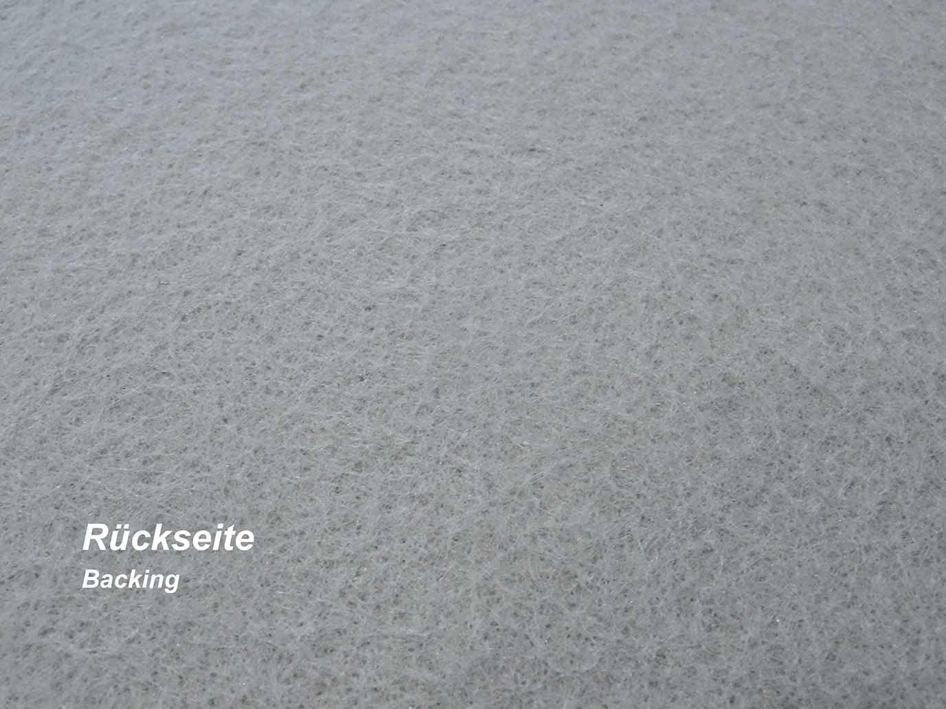 Meterware Autoteppich (Auskleide-Teppich für Fahrzeugboden, Kofferraum, etc) Rovel silber, Zuschnitt (2m breit / 2,5m lang)